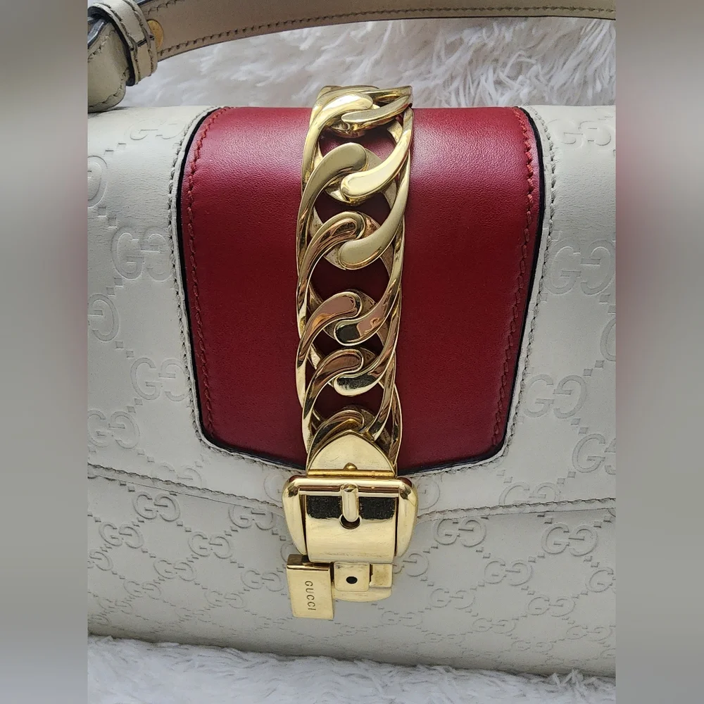 Gucci Leather Sylvie 2way Handbag - Picture 9 of 14